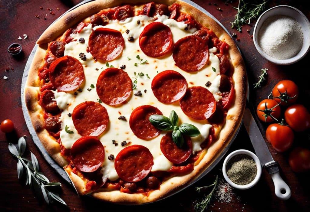 Recette de pizza au chorizo ibérique et mozzarella : saveurs d'Espagne