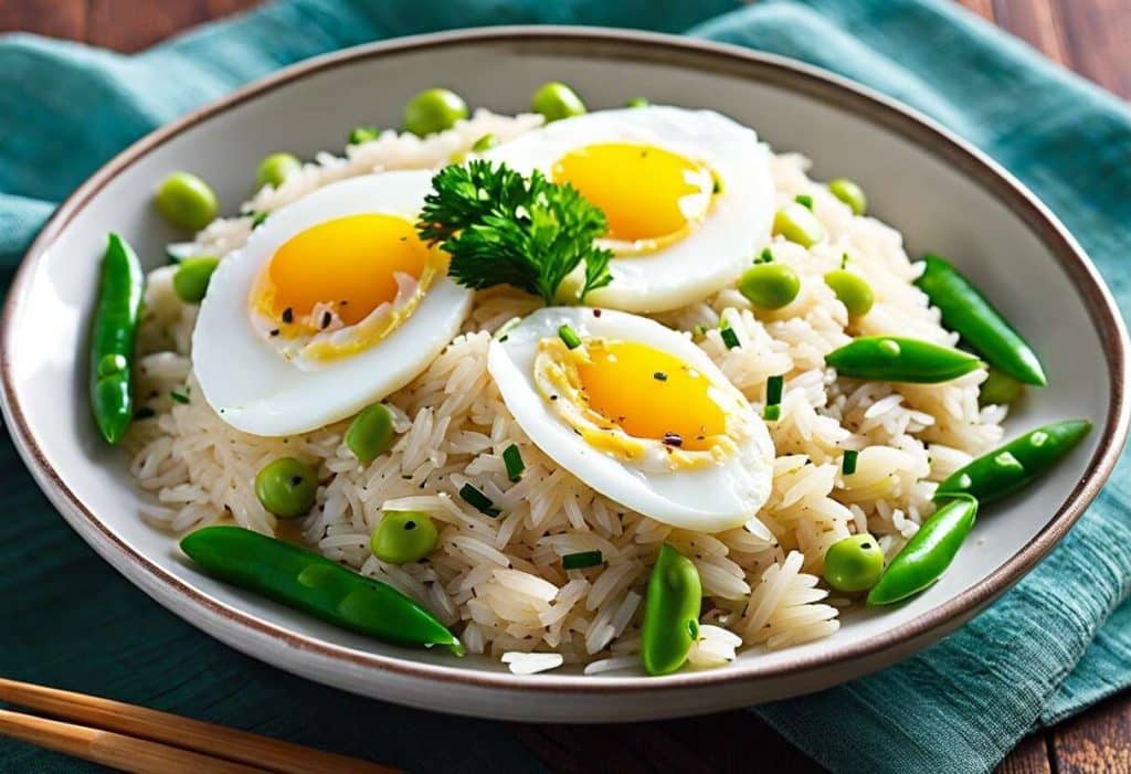 Recette facile de riz au thon, œufs et légumes verts : saveurs et santé