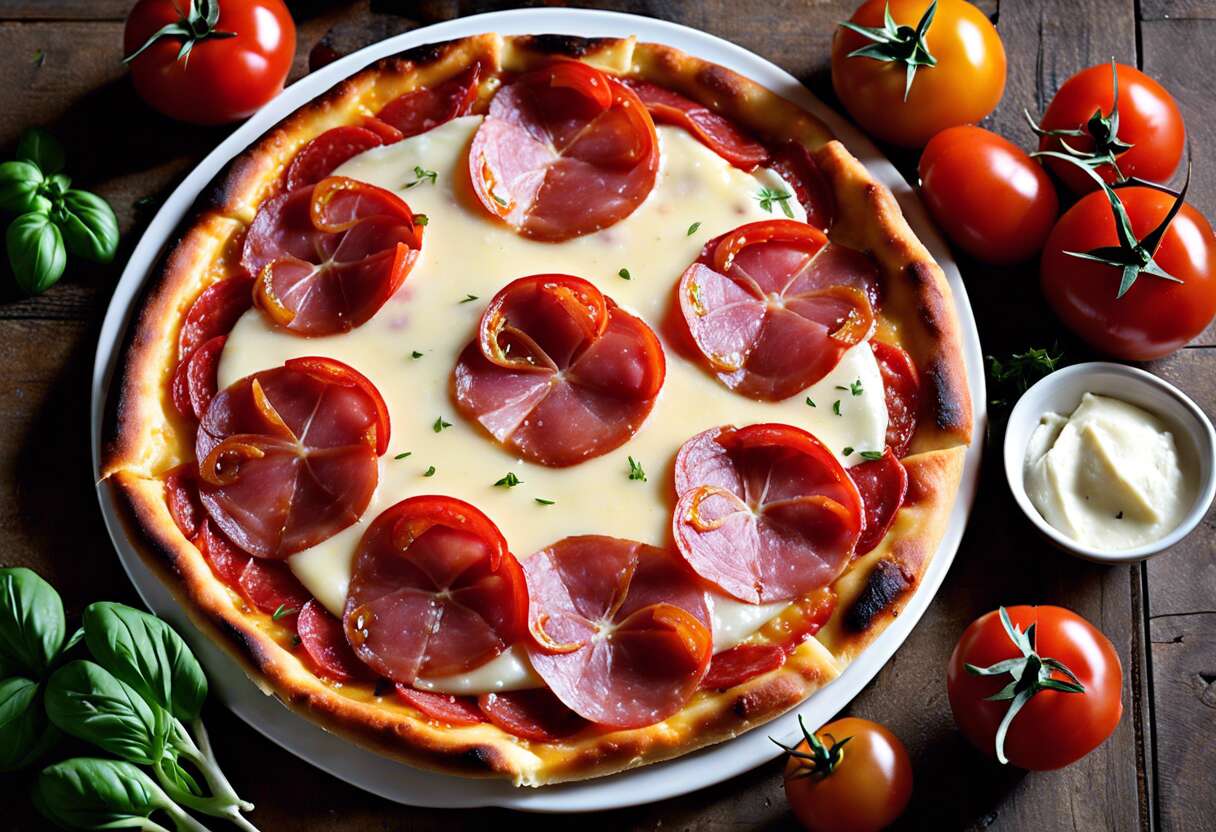 Recette de pizza tatin au salami et jambon blanc : un délice revisité !