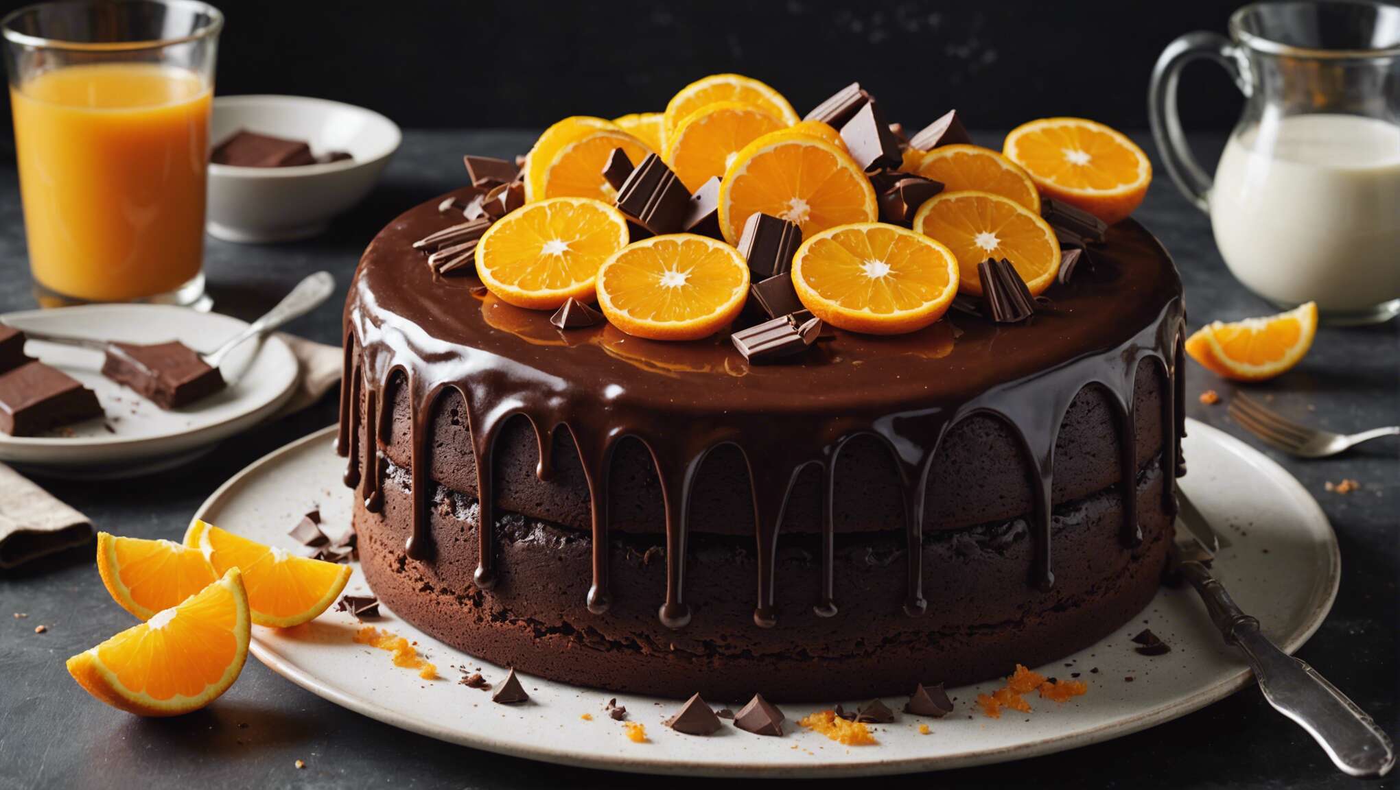 Gâteau au chocolat et à l'orange : recette facile et gourmande