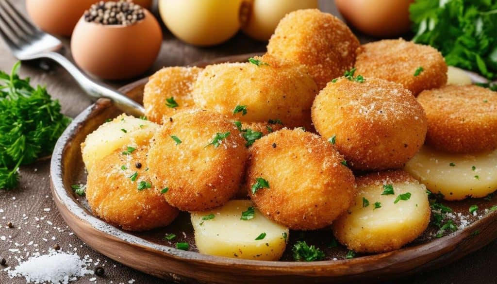 Recette de crocchè : croquettes de pommes de terre à la napolitaine