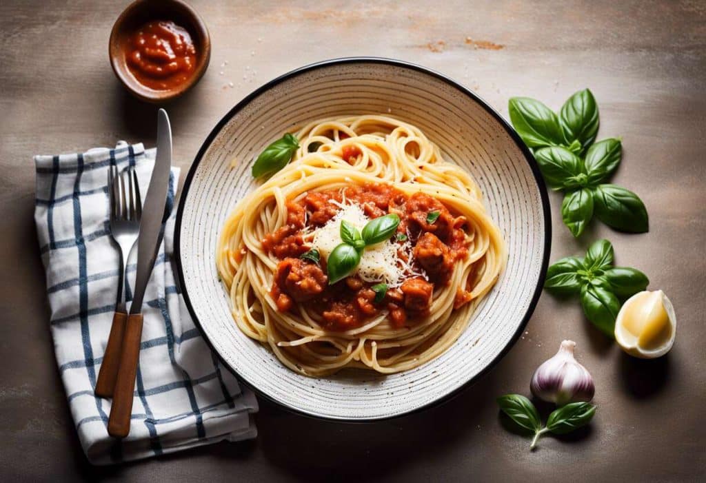 Recette de spaghetti à la vésuvienne : saveurs italiennes authentiques