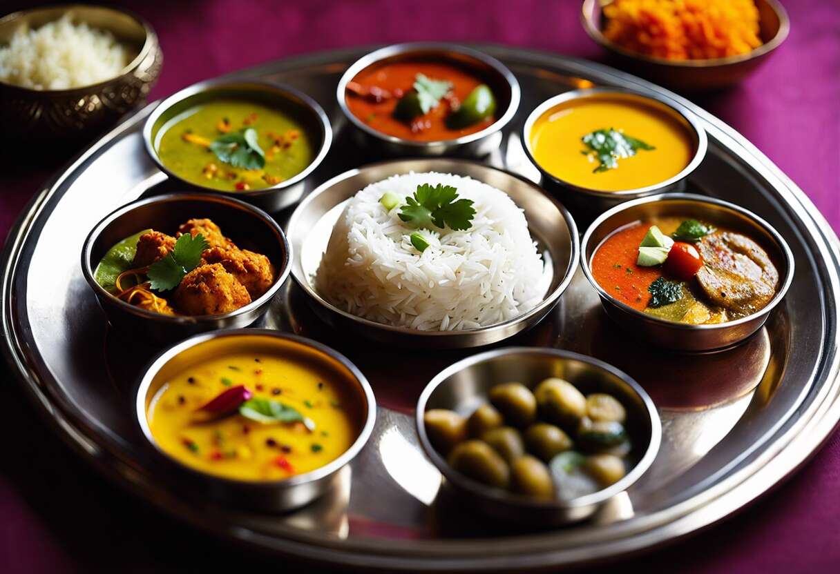Le thali, miroir de la diversité gastronomique indienne