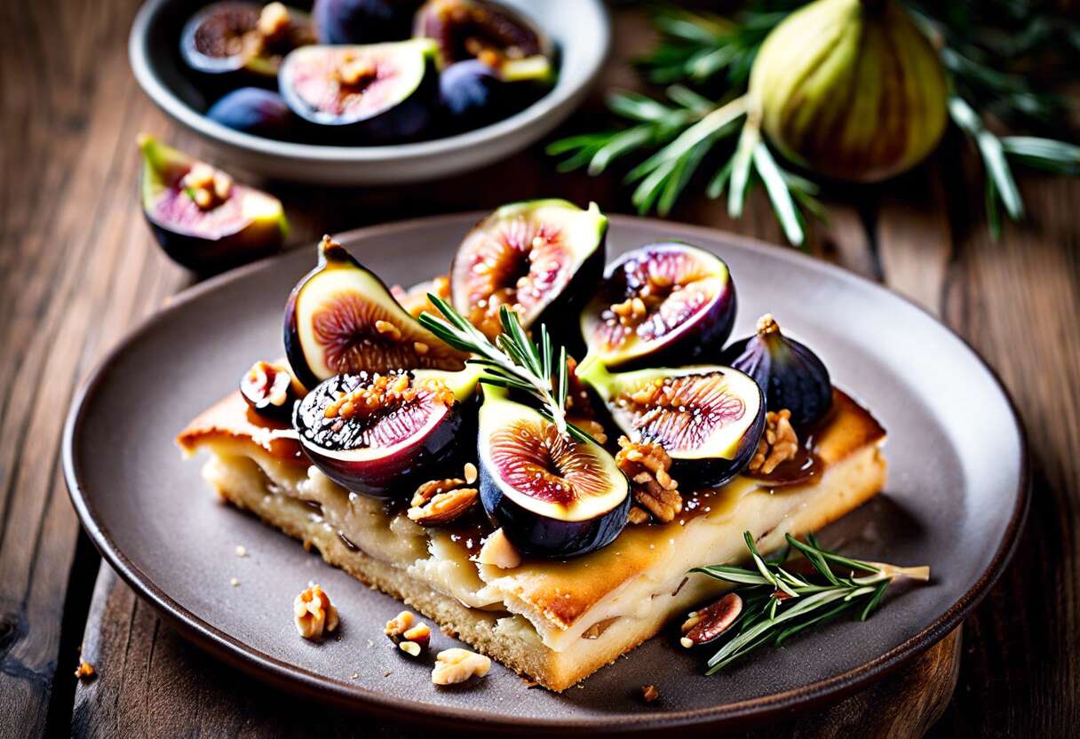 Focaccia aux figues et noix avec foie gras : recette gourmande et originale
