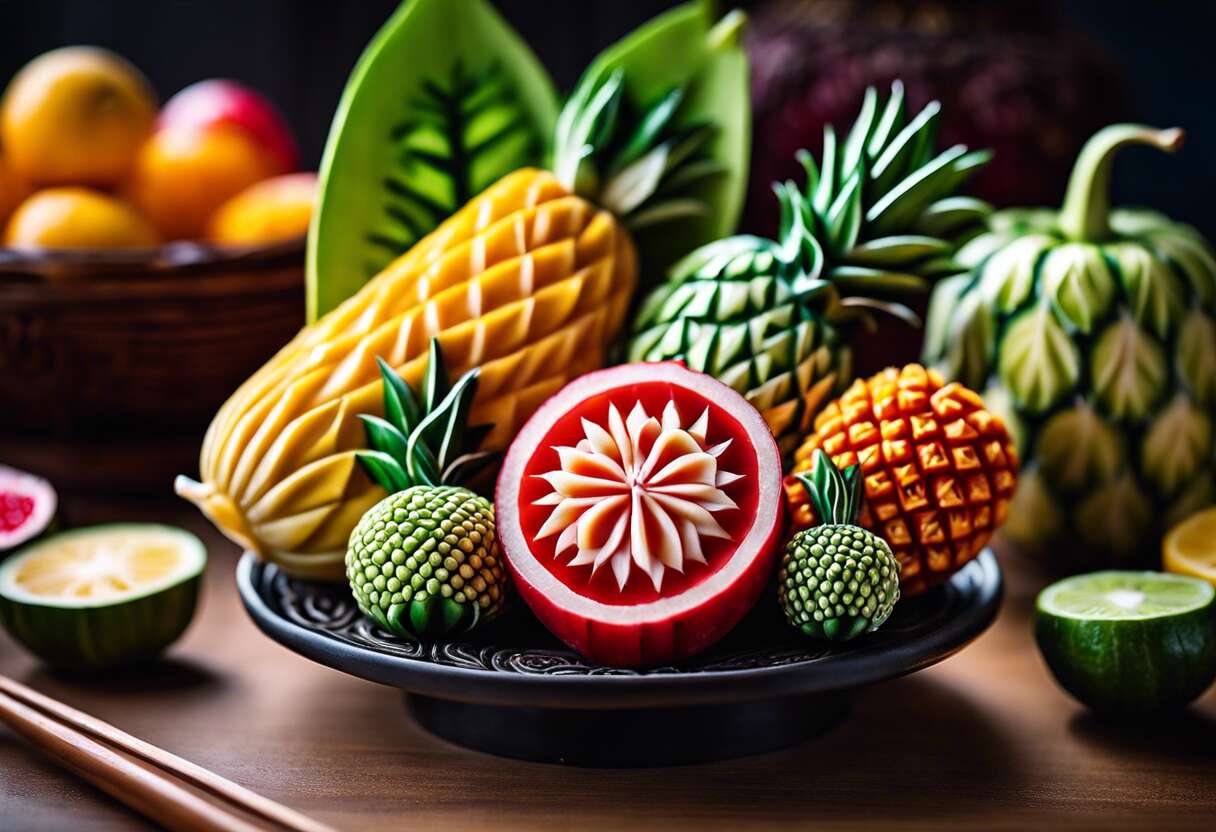 Techniques populaires de sculpture sur fruits et légumes